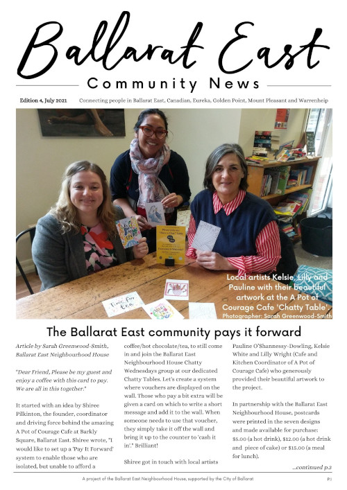 Ballarat East Community News Edition 4 July 2021 Cover Image small